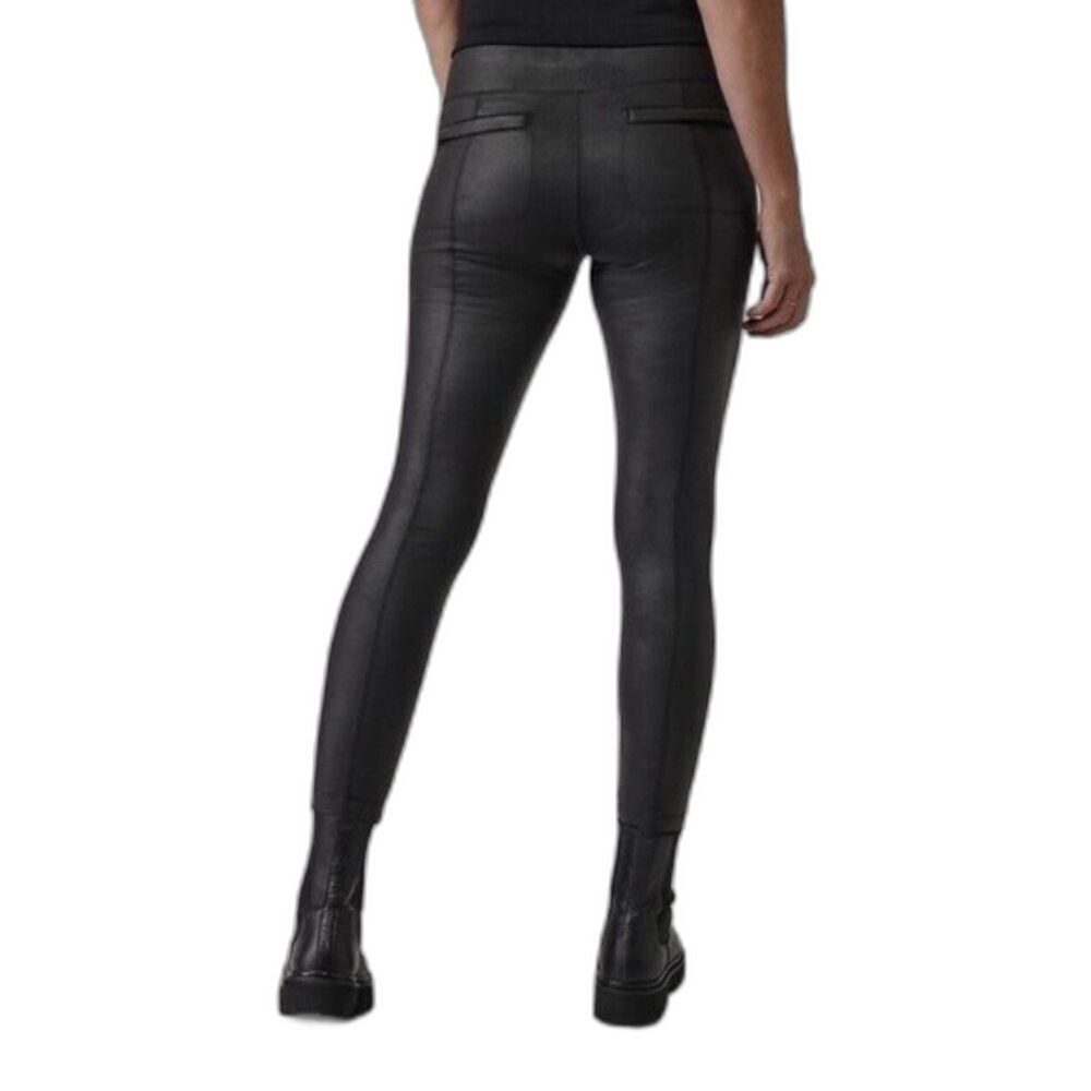 Athleta Delancey Gleam Tight Black Large Full Length High Waist Subtle Shine